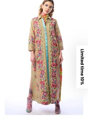 NWT Aratta Silent Journey Beauty Mark Maxi Duster